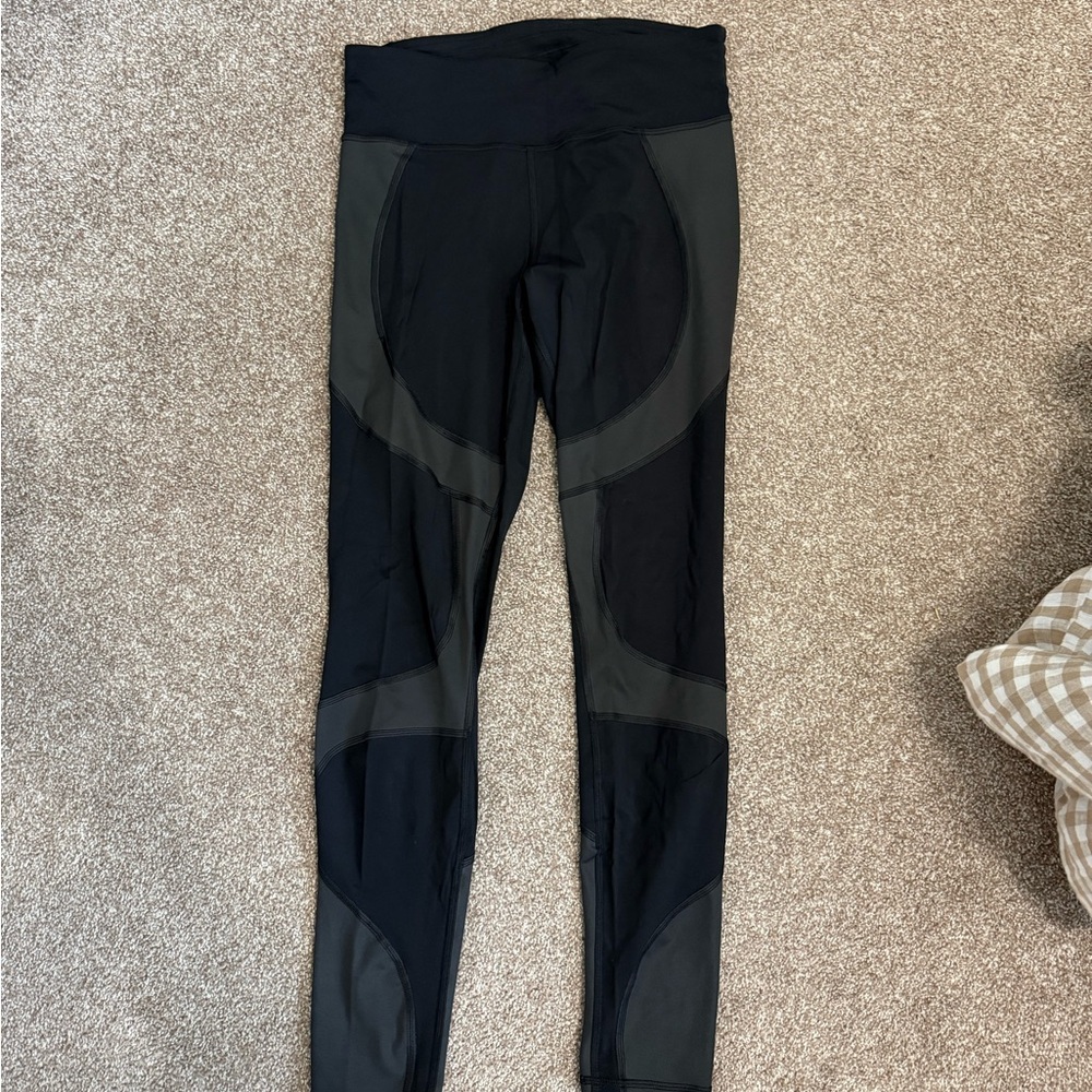 lululemon athletica Black and Gray Leggings